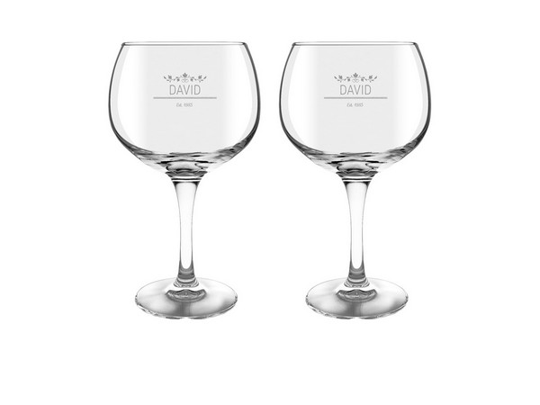 gegraveerde gin tonic glazen