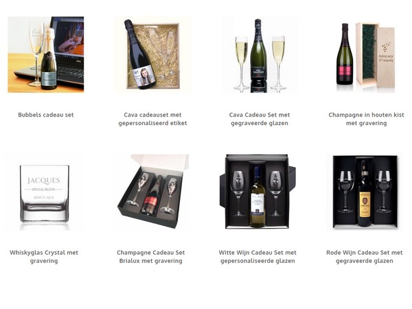 cadeaus met wijn en bubbels
