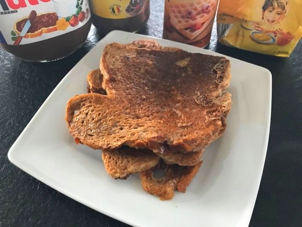 verloren brood met chocomelk