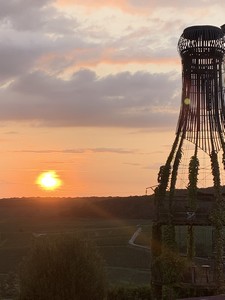 Grote champagnefles Vincent Gobert Romery